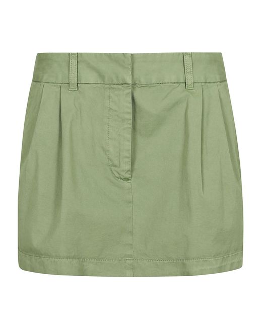 Stella McCartney Green Garment Dyed Bubble Skirt