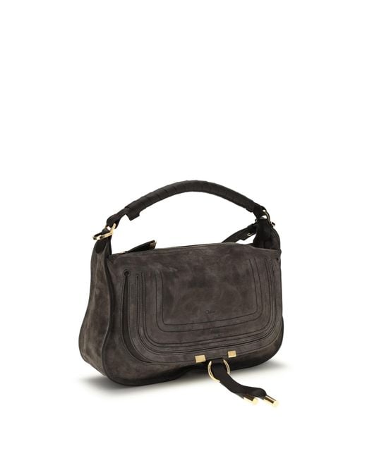 Chloé Black Shoulder Bag Marcie Calf Leather
