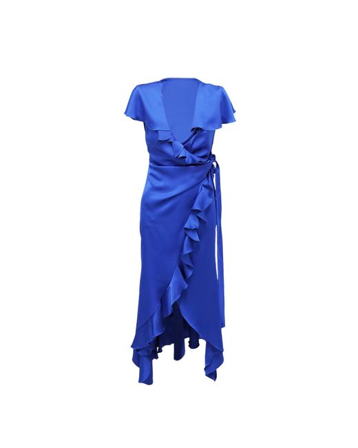 Philosophy Di Lorenzo Serafini Blue Midi Dress
