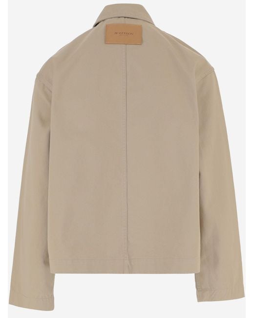J.W. Anderson Natural Cotton Jacket With Patched Pockets for men