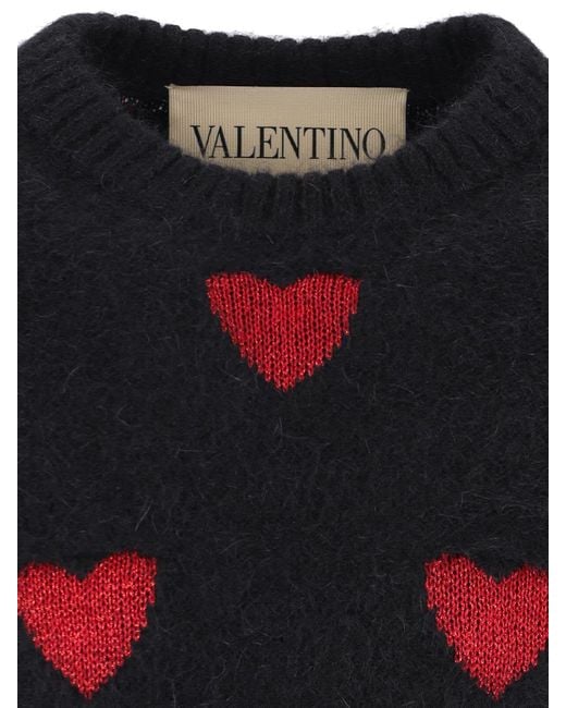 Valentino Blue Wool And Mohair Blend Sweater for men