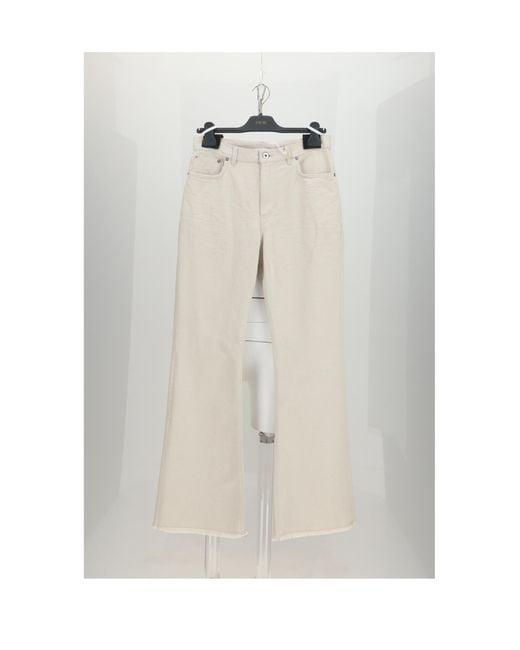 Dior White Jeans Cotton