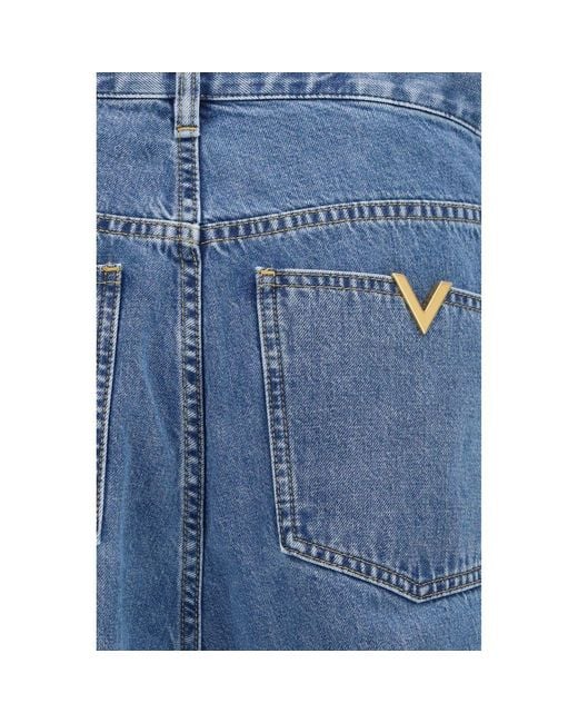 Valentino Garavani Blue Cotton Straight for men