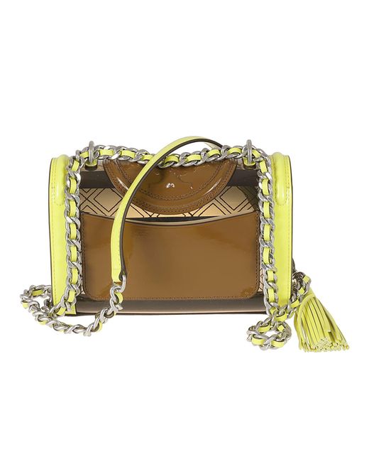 Tory Burch Chain Strap Shoulder Bag in Yellow | Lyst