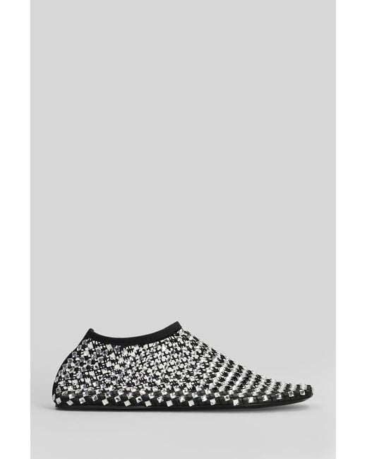 Christopher Esber White Minette Bezeled Mesh Ballet Flats