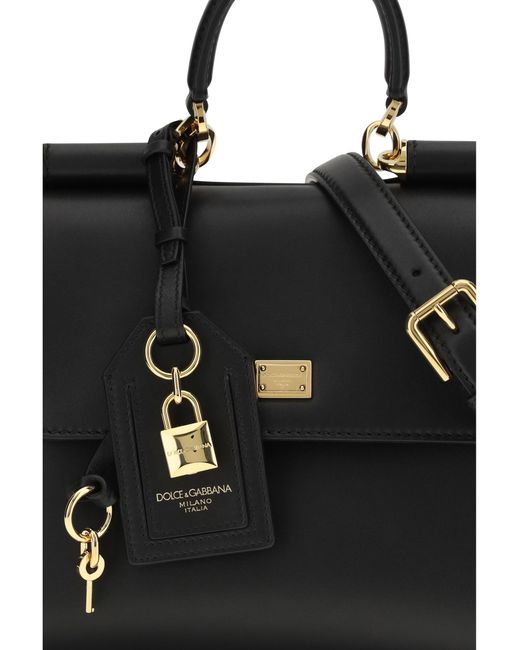 Dolce & Gabbana Black My Sicily Handbag Calf Leather Bos Taurus Shoulder Bags