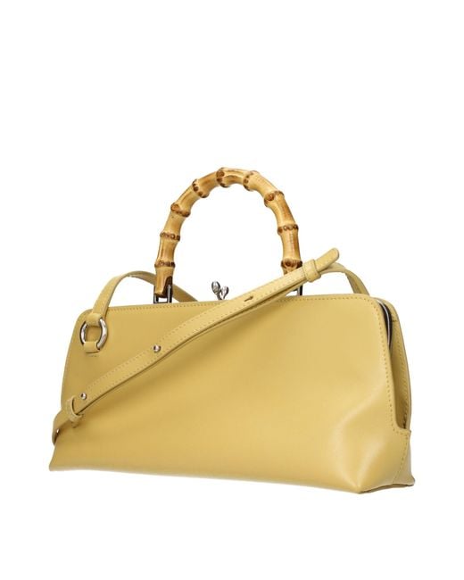 Jil Sander Yellow Leather Crossbody Bag