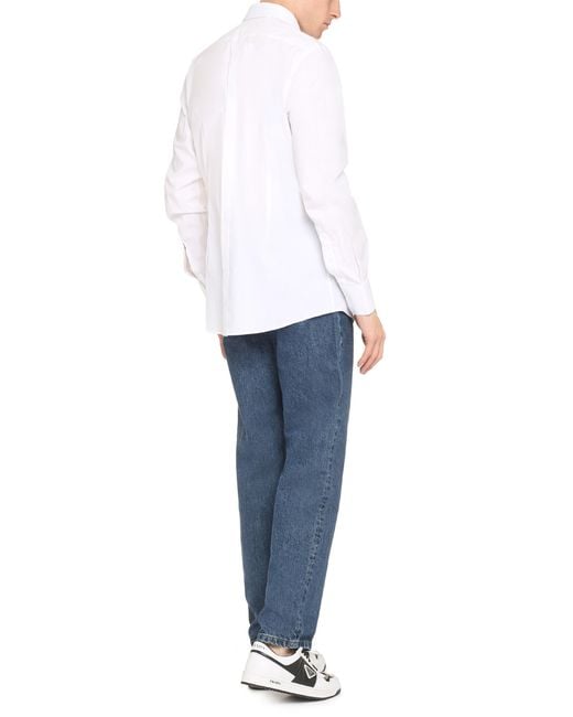 Dolce & Gabbana White Classic Cotton Shirt for men
