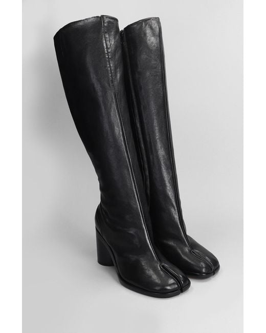 Maison Margiela Black Tabi High Heels Boots