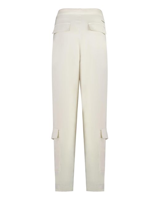 Calvin Klein White Silk Trousers