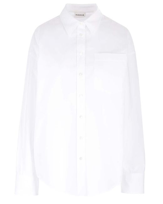 P.A.R.O.S.H. White Cotton Shirt