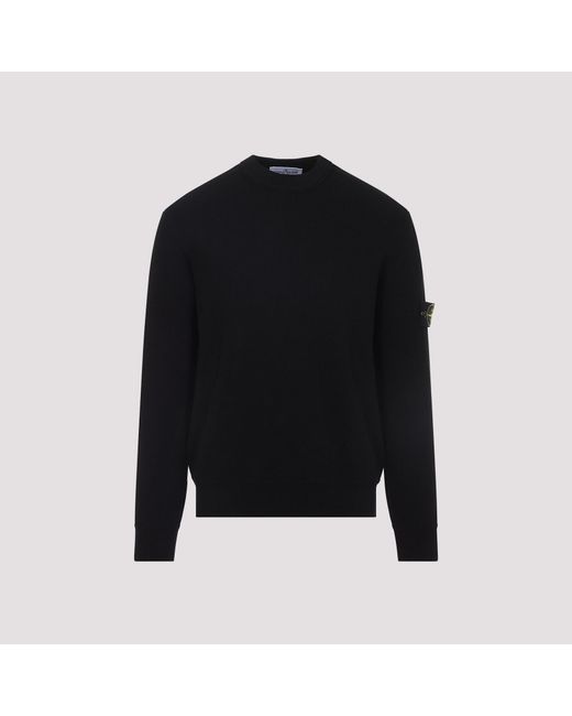 Stone Island Black Sweater for men