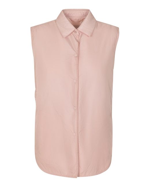 Aspesi Pink Buttoned Sleeveless Shirt