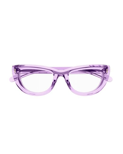 Gucci Purple GG1521O Linea Rivets Eyeglasses