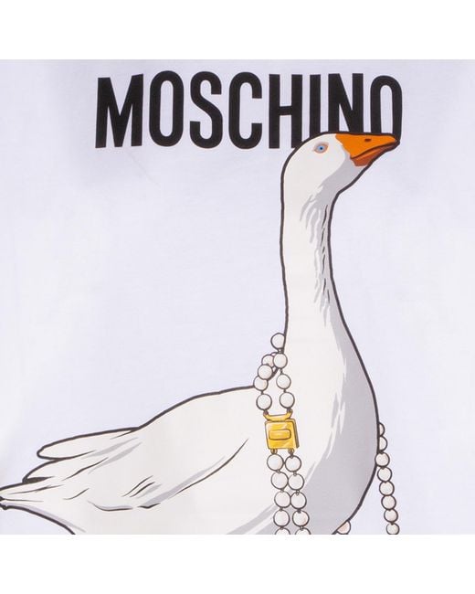 Moschino White T-Shirts And Polos _Co