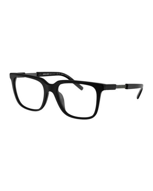 Giorgio Armani Black Acetate Optical Glasses for men