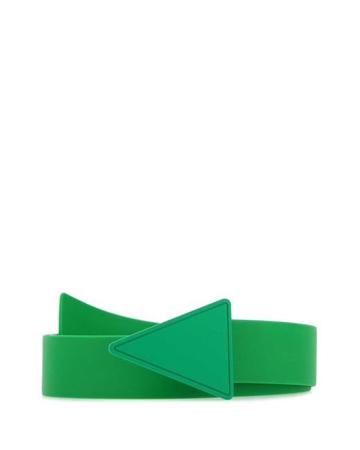 Bottega Veneta Green Triangle Patched Belt
