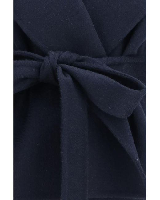 Alaïa Blue Cashmere Hooded Jacket (Capra Hircus)
