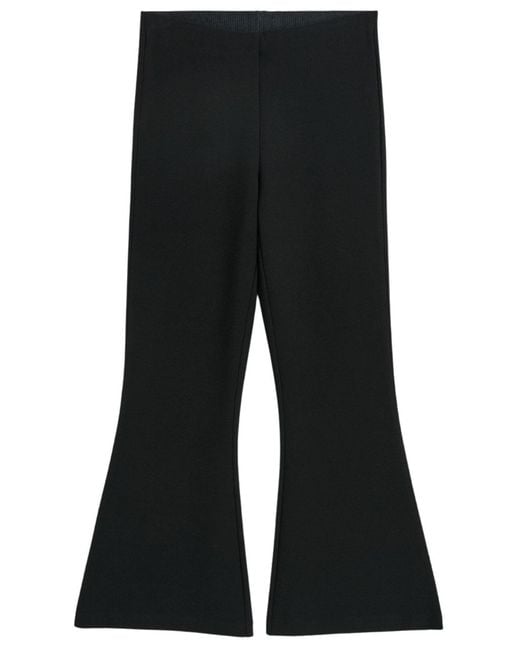 By Malene Birger Black Stretch Nylon Pants Recycled Polyester Trousers