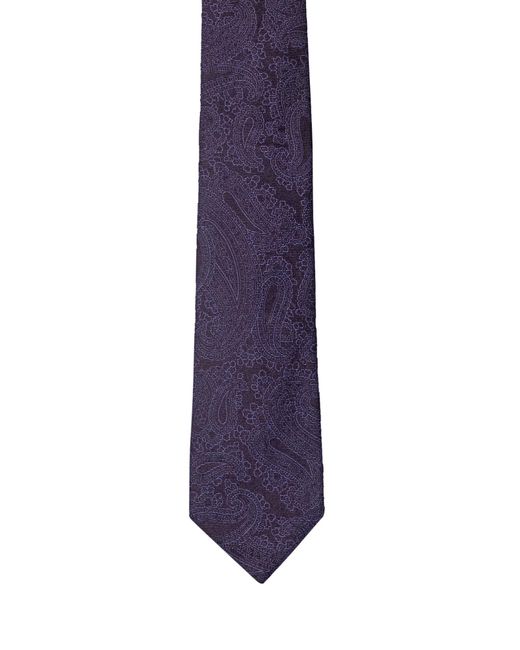 Etro Blue Paisley Tie for men
