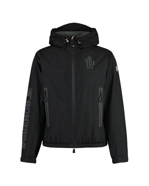 Moncler Black Padded Jacket Jaman Polyamide Raincoats for men