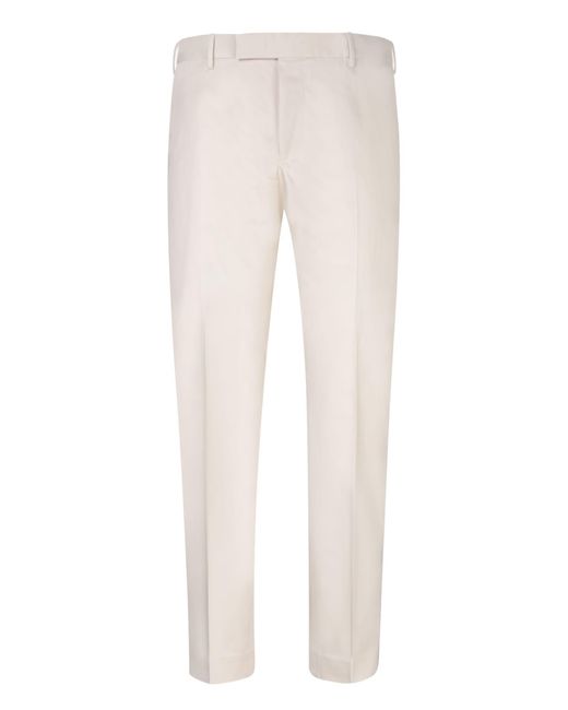 PT Torino White Dieci Light Trousers for men
