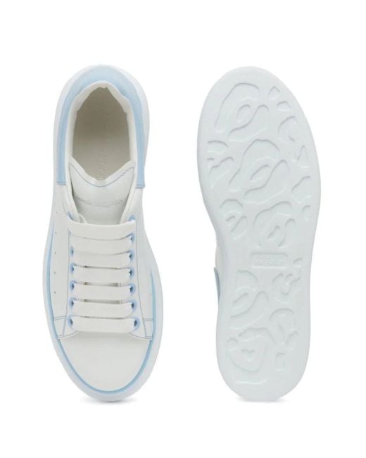 Alexander McQueen Blue Oversized Sneakers With Powder Details