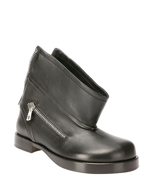 J.W. Anderson Black Biker Ankle Boots