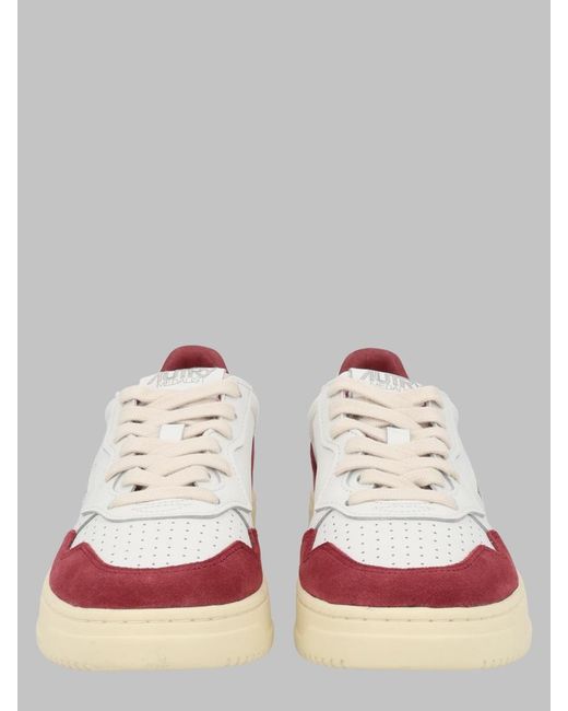 Autry Multicolor Leather And Suede Low-Top Sneakers