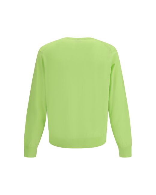 Tom Ford Green Long-Sleeved Sweater Cotton for men