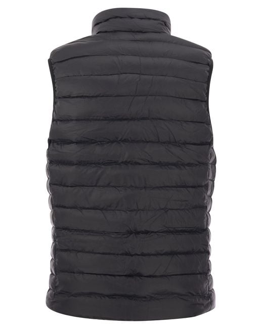 Patagonia Black Waistcoat With Down Filling for men