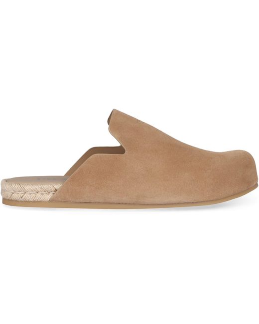 Prada Brown Suede Mules for men