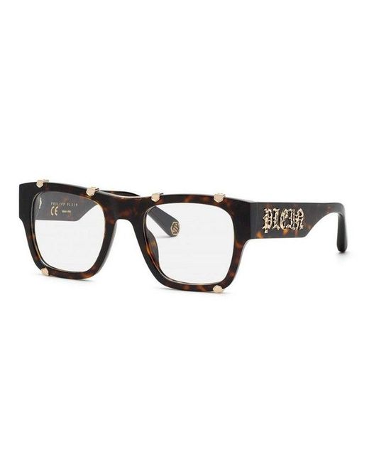 Philipp Plein Black Vpp042W Eyeglasses