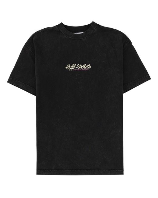 Off-White c/o Virgil Abloh Black Logo T-Shirt Cotton T-Shirts