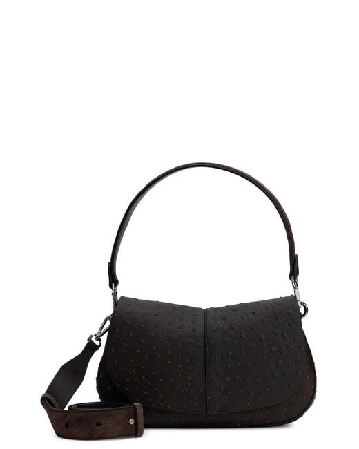 Gianni Chiarini Black Shoulder Bag Calfskin Handbags