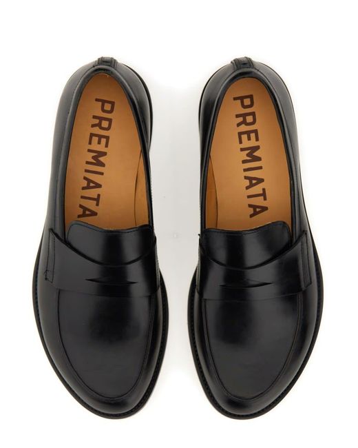 Premiata Black Leather Loafer for men