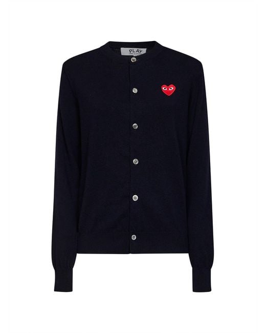Comme des Garçons Blue Cardigan Wool Cardigans