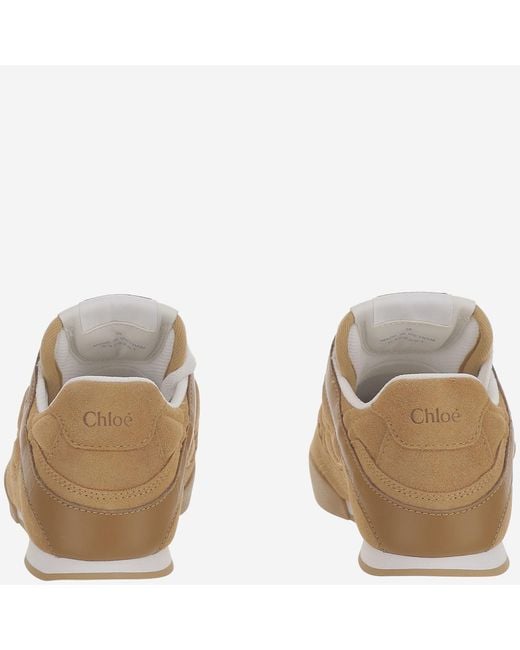 Chloé Brown Sneakers Kick Suede Polyester; Sole: Rubber Trainers