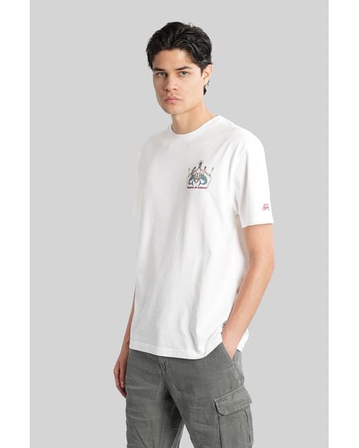 Mc2 Saint Barth White Tshirt T-Shirt for men