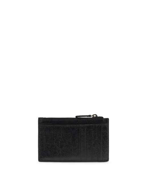 Balenciaga Black Le City Long Card Holder Lamb Ovis Aries Wallet