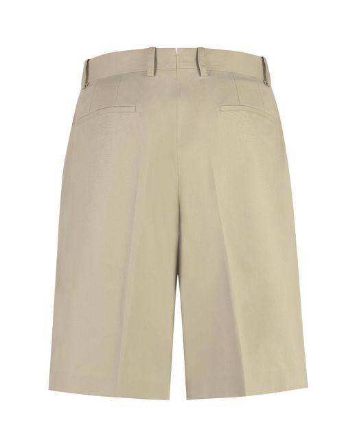 Ferragamo Natural Cotton Bermuda Shorts for men