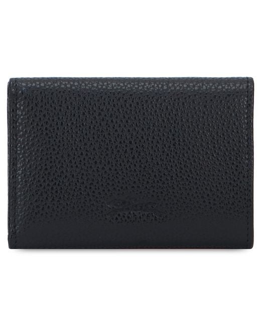 Longchamp Black Leather Wallet & Purses