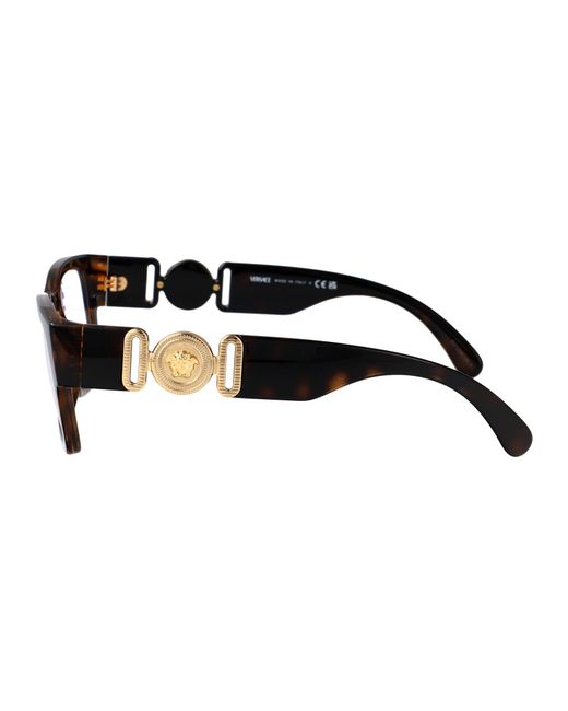 Versace Brown Havana Injectate Glasses for men