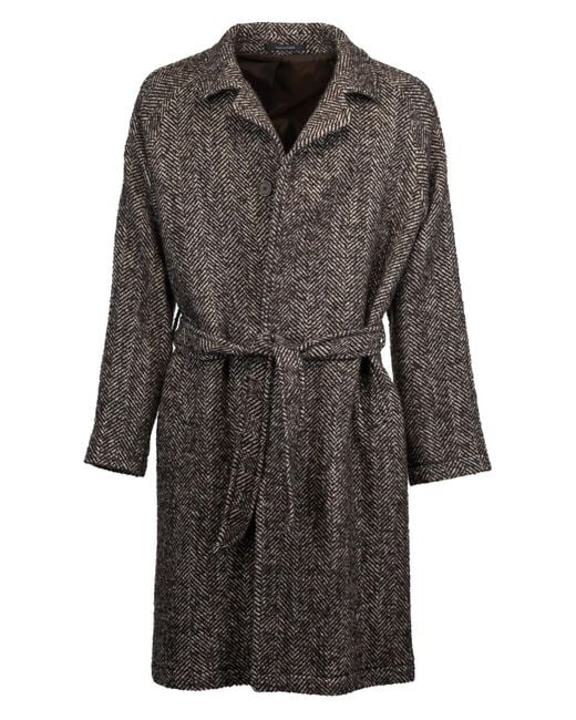 Tagliatore Black Salomon Coat for men