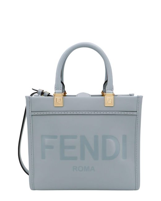Fendi Blue "Sunshine" Small Hand Bag