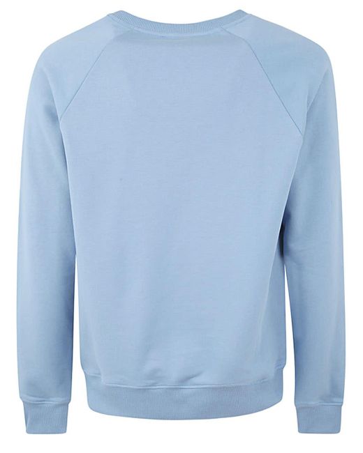 Balmain Blue Flock Sweatshirt Clothing for men
