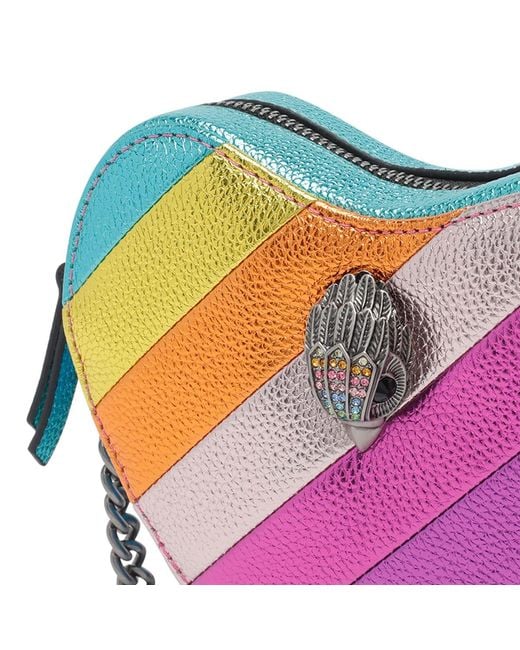 Kurt Geiger Blue Kensington Heart Crossbody Bag