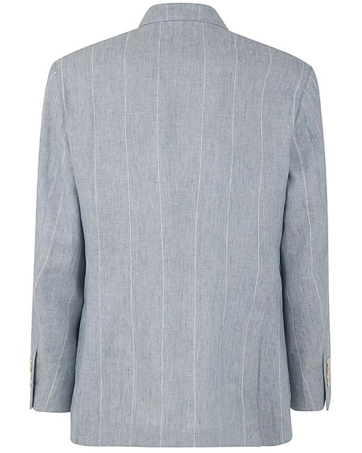 Brunello Cucinelli Gray Suit Type Jacket for men