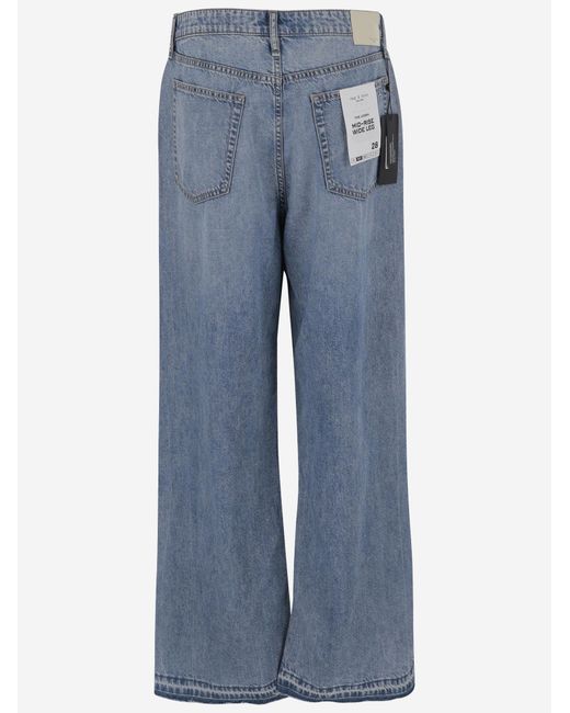 Rag & Bone Blue Jeans Cotton-Blend Trousers