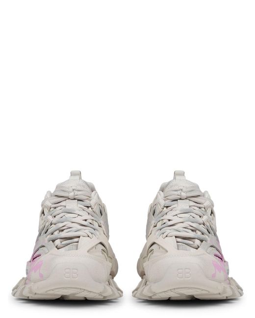 Balenciaga White Sneakers Track Signature Polyurethane Trainers